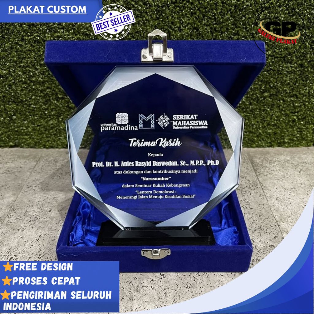 Plakat Akrilik, Plakat Custom KKN, Kelulusan 1 hari jadi