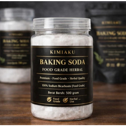 BAKING SODA MURNI FOOD GRADE HERBAL 500GR - Baking Soda Kesehatan Aman Untuk Konsumsi