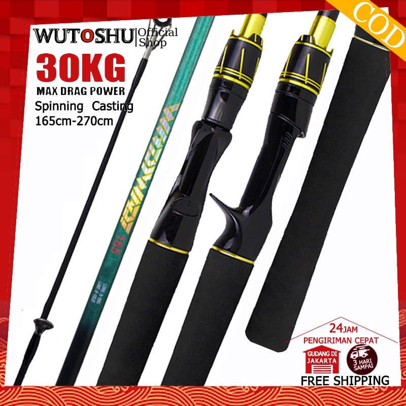 DAIWA Baitcasting Rod Medium Joran Pancing Carbon Lure M Power Fishing Rod Spinning Rod Shrimp Rod b