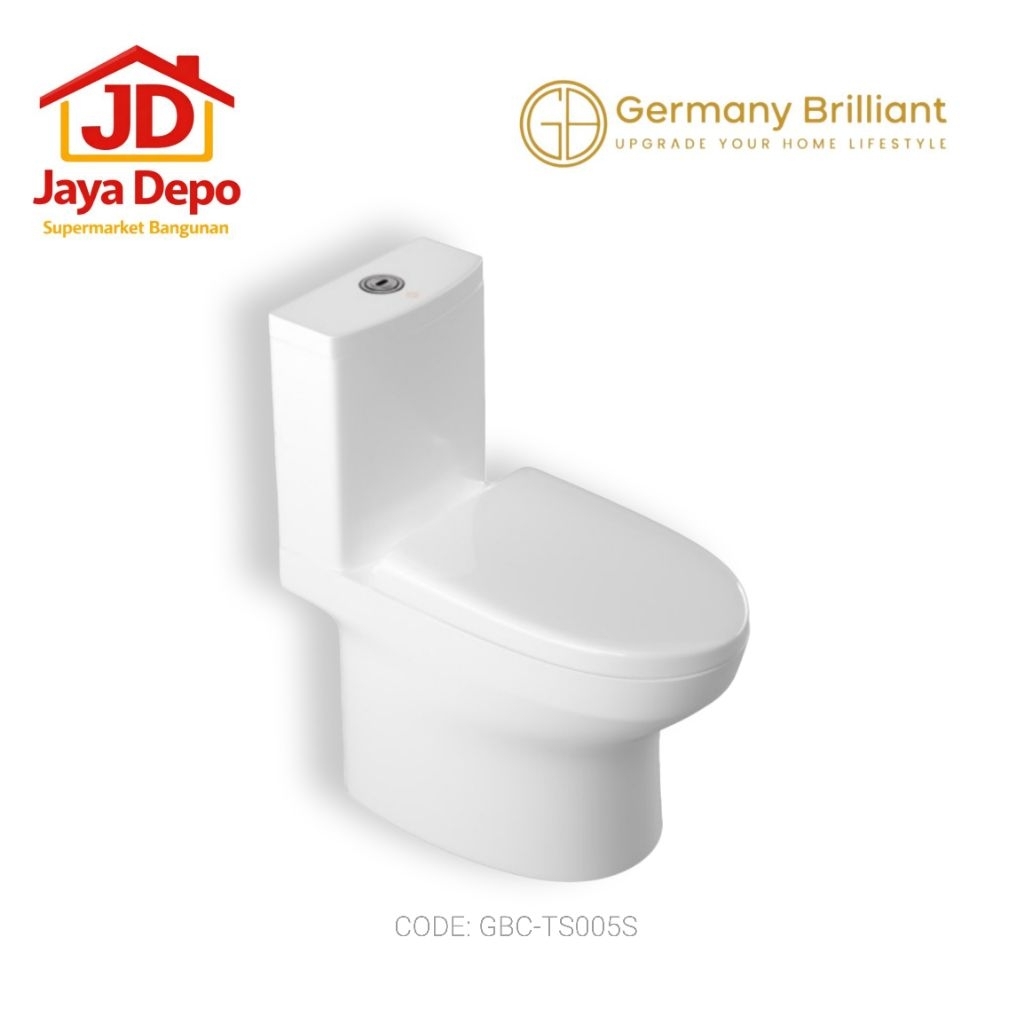 Germany Brilliant Closet Siphonic Kloset Duduk Toilet duduk GBC-TS005S