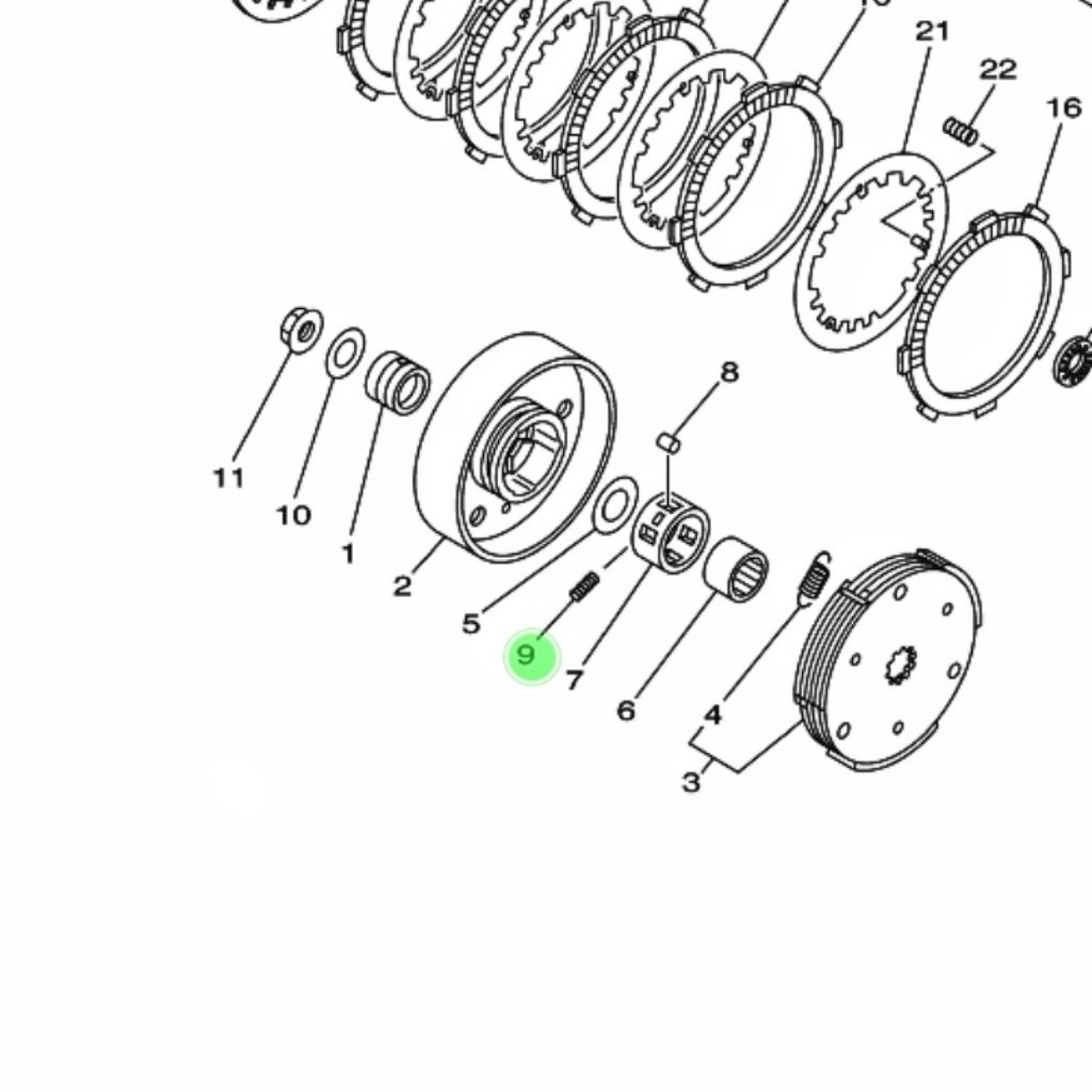Per Cage Jupiter z old burhan Original YGP Yamaha 90501 04800