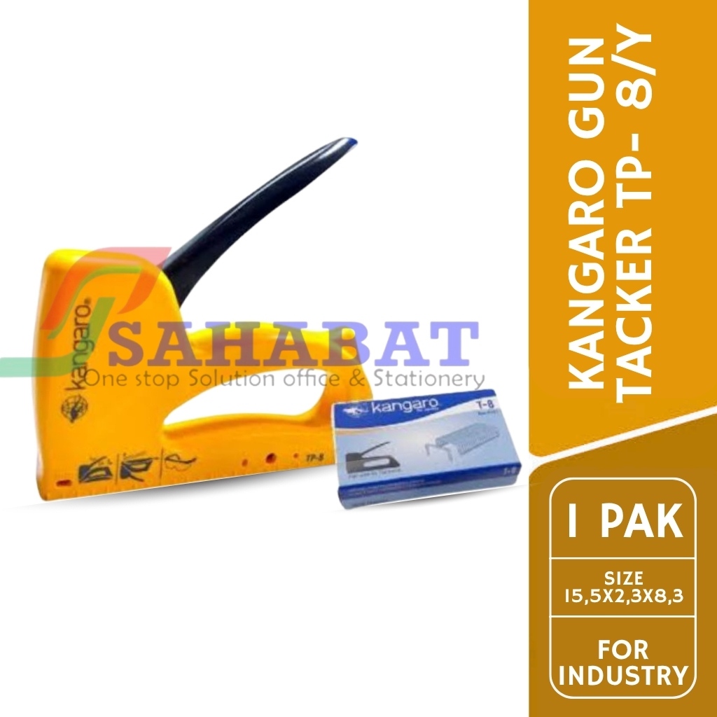KANGARO GUN TACKER TP- 8/Y / STAPLES TEMBAK / GUN TACKER MURAH