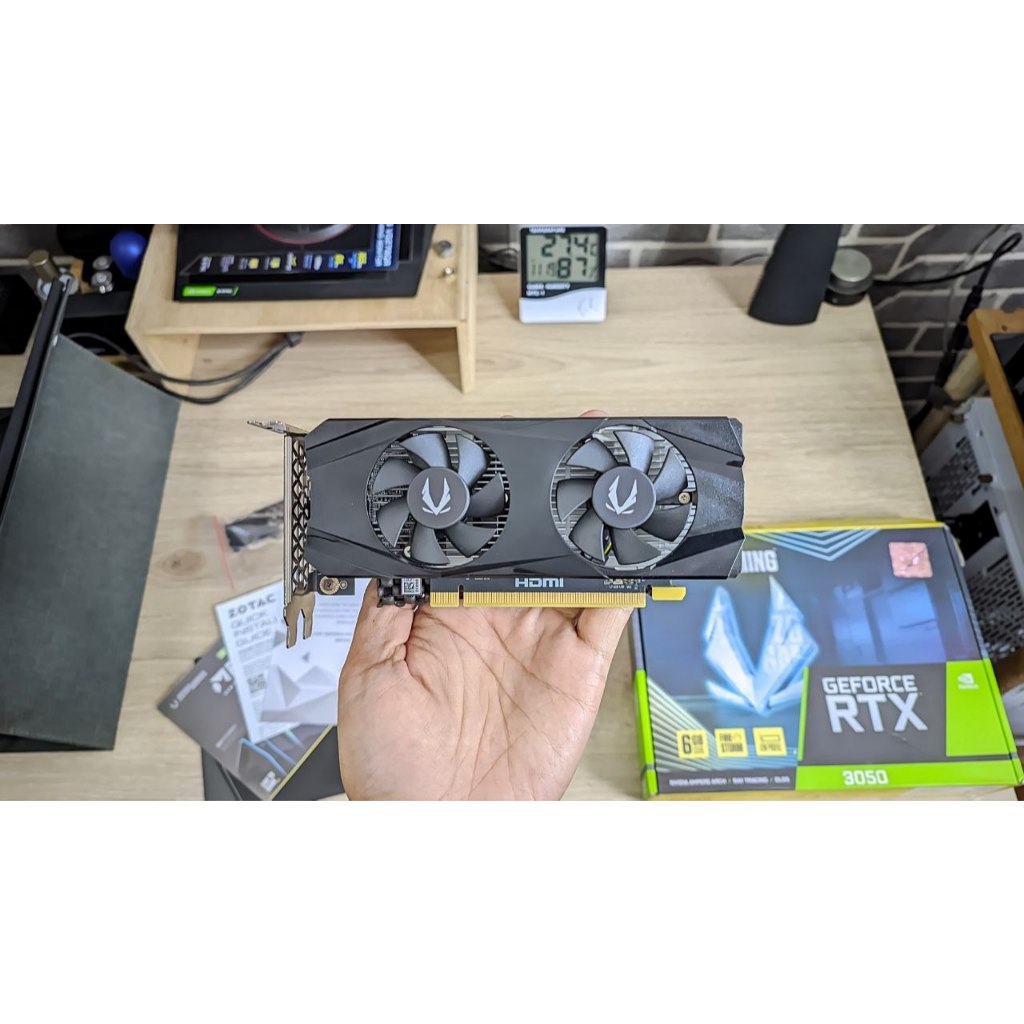 ZOTAC RTX 3050 Low Profile 6GB GDDR6 Expired Oktober 2027 Non Pin Almost BrandNew
