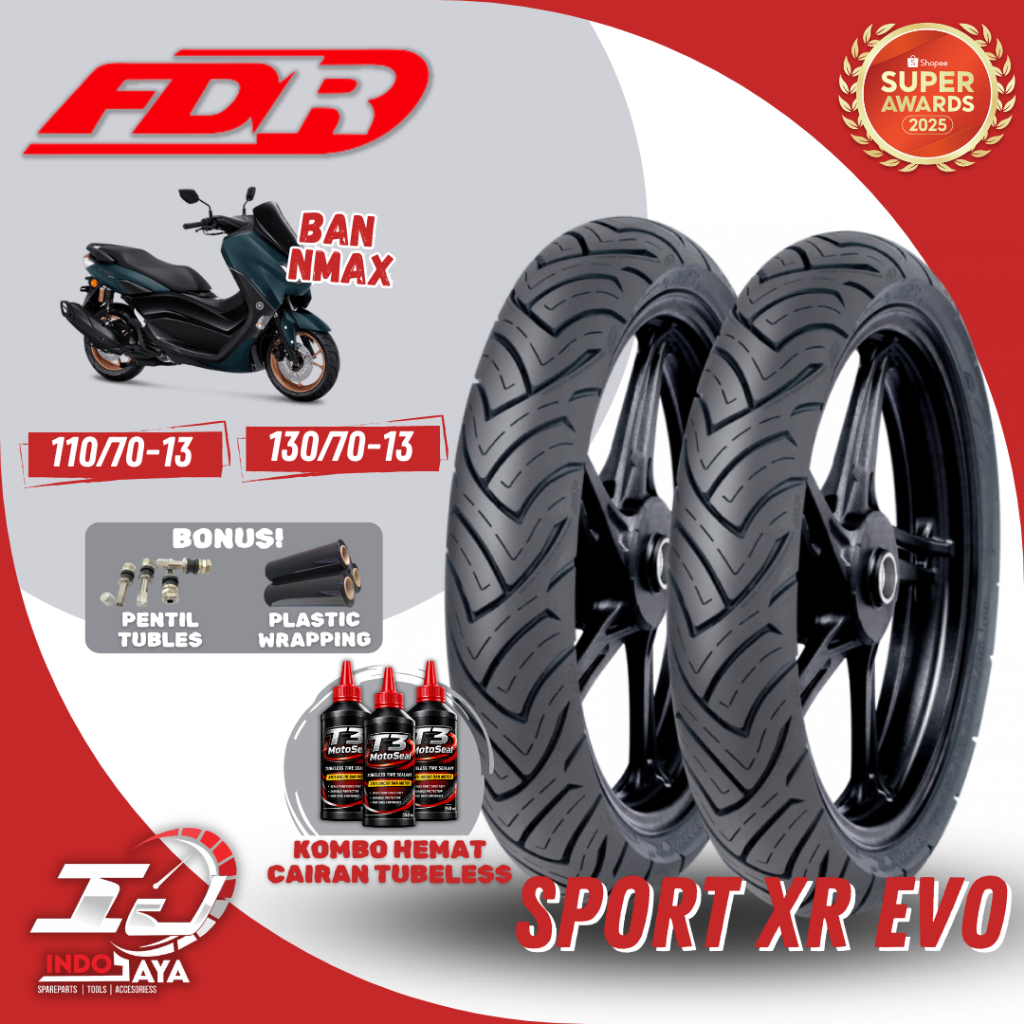(READY COD) BAN LUAR FDR SPORT XR EVO (110/70-13 - 130/70-13) BAN NMAX / N-MAX / N MAX TUBELESS / TU