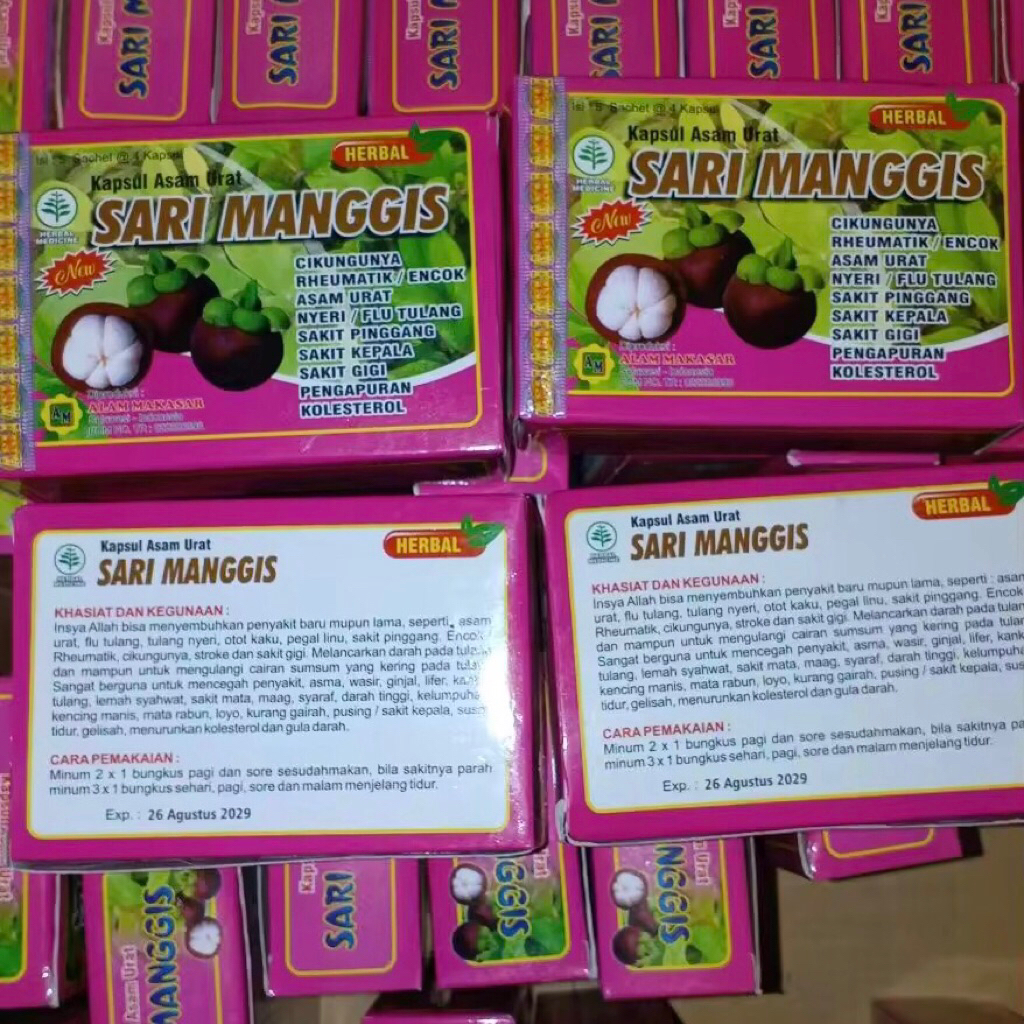 Sari Manggis Kapsul Asam Urat