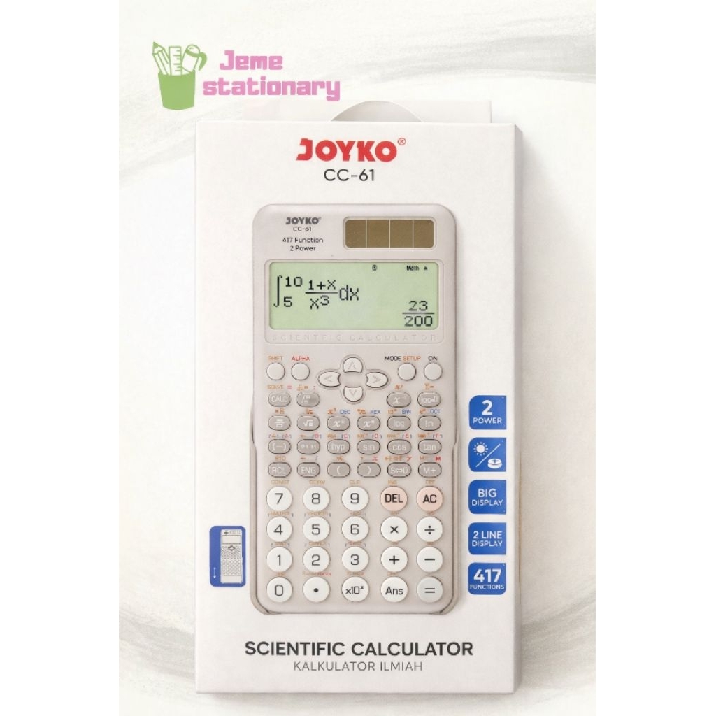 Kalkulator Joyko CC-61/ Kalkulator Scientific ilmiah