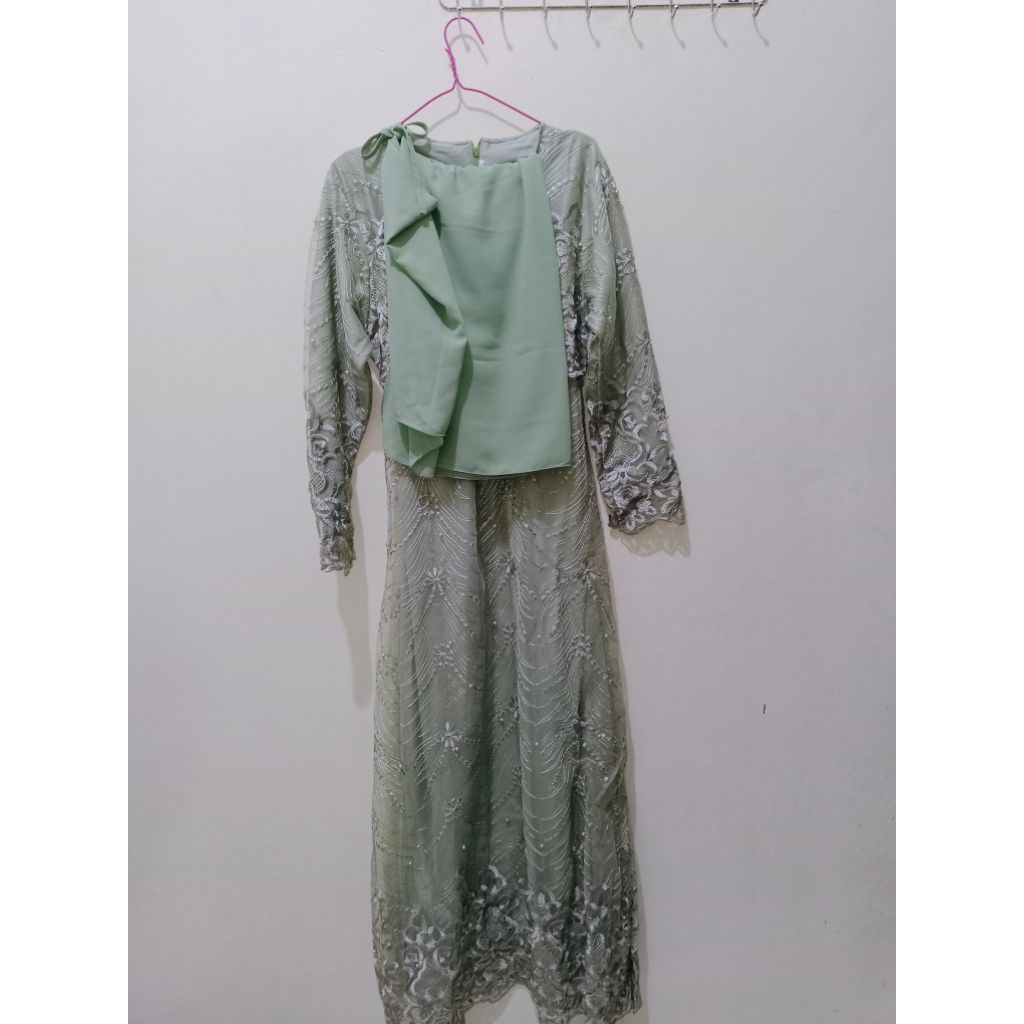 GAMIS BRUKAT || GAMIS WISUDA || GAMIS WEDDING || GAMIS LAMARAN || SET PASHMINA CERUTY BABYDOLL PREMI