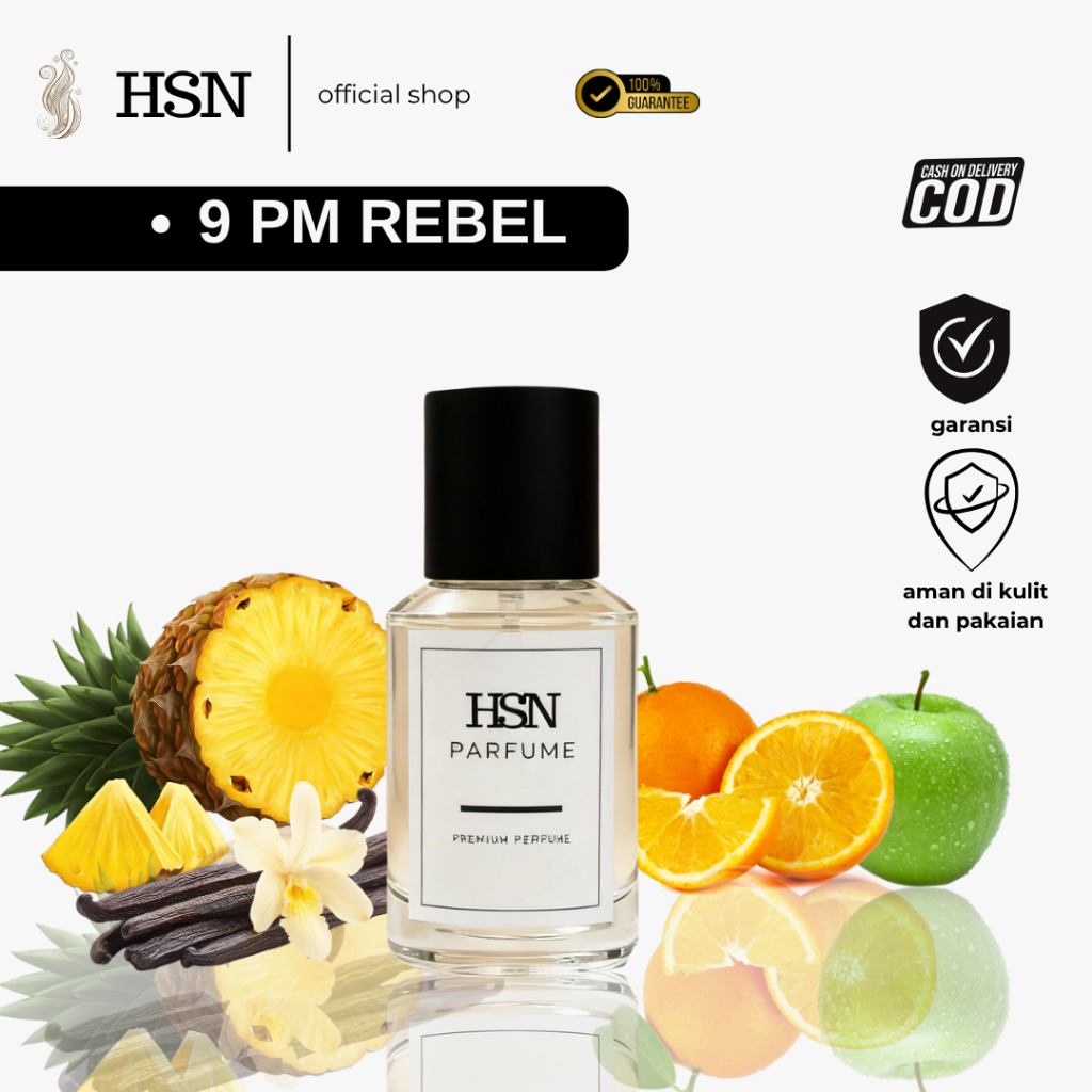 HSN Perfume 9PM REBEL - Parfum Unisex Wangi Fruity Woody dan Vanilla