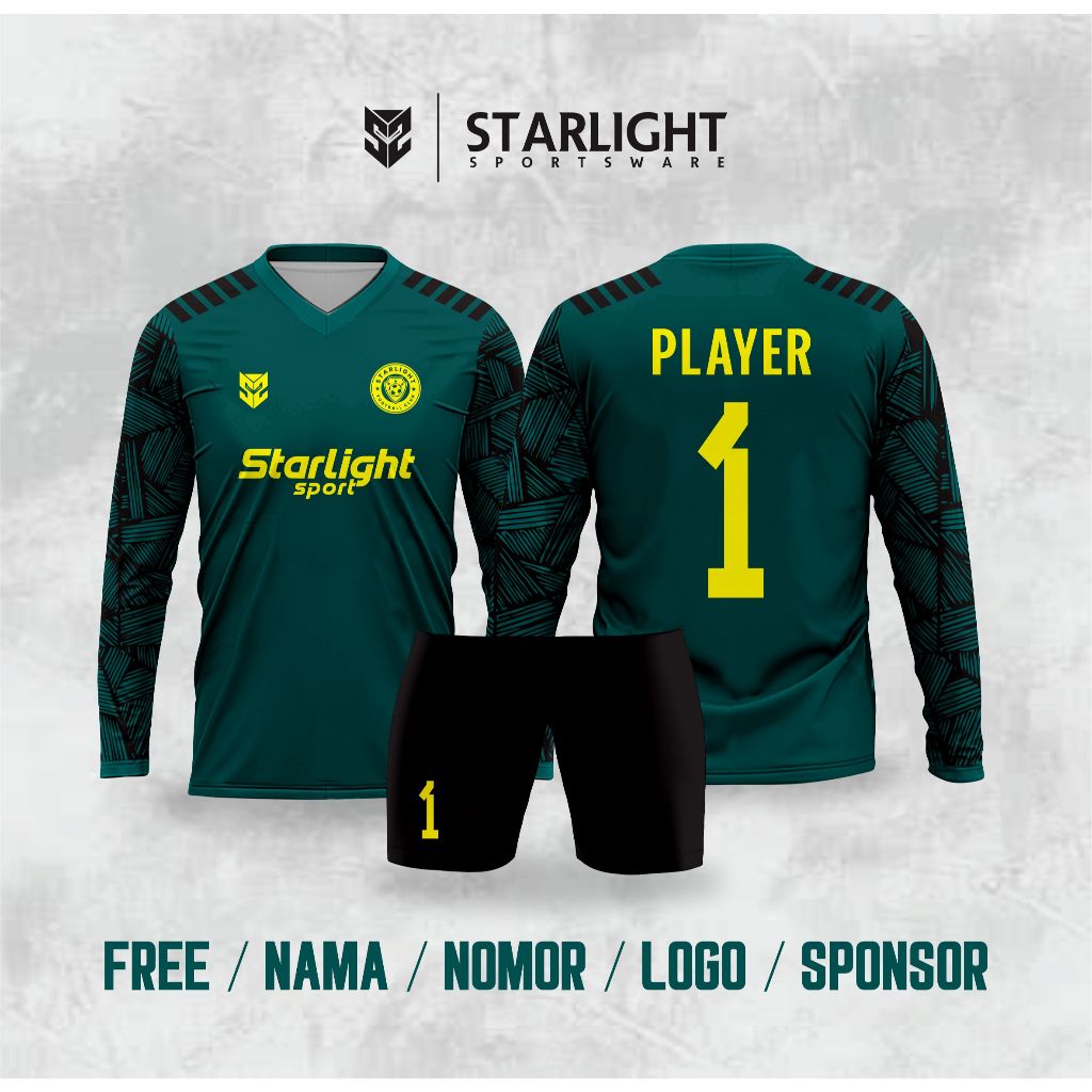 JERSEY KIPER LENGAN PANJANG SEPAK BOLA FUTSAL PRINTING CUSTOM