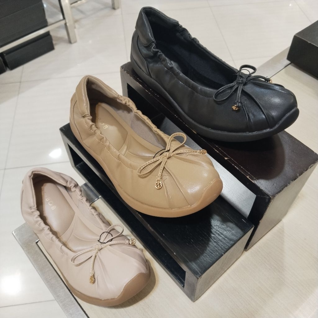 BE BOB sepatu wanita flat ringan comfort karet