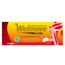 Suplemen Sendi Welmove Ultra - Glucosamine 1500mg, Vitamin C & Mineral, Dosis 1 Kaplet/Hari