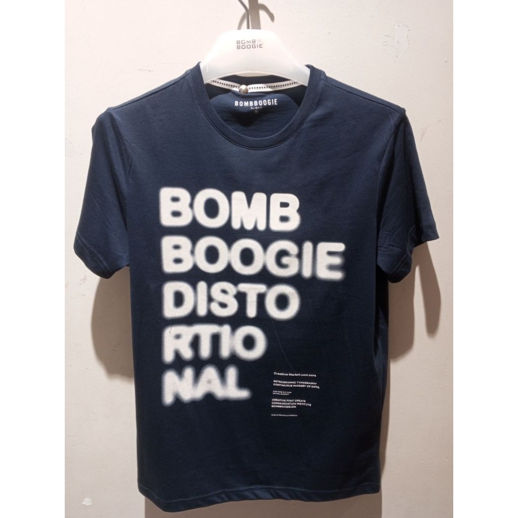kaos lengan pendek pria bomboogie original size S-XL