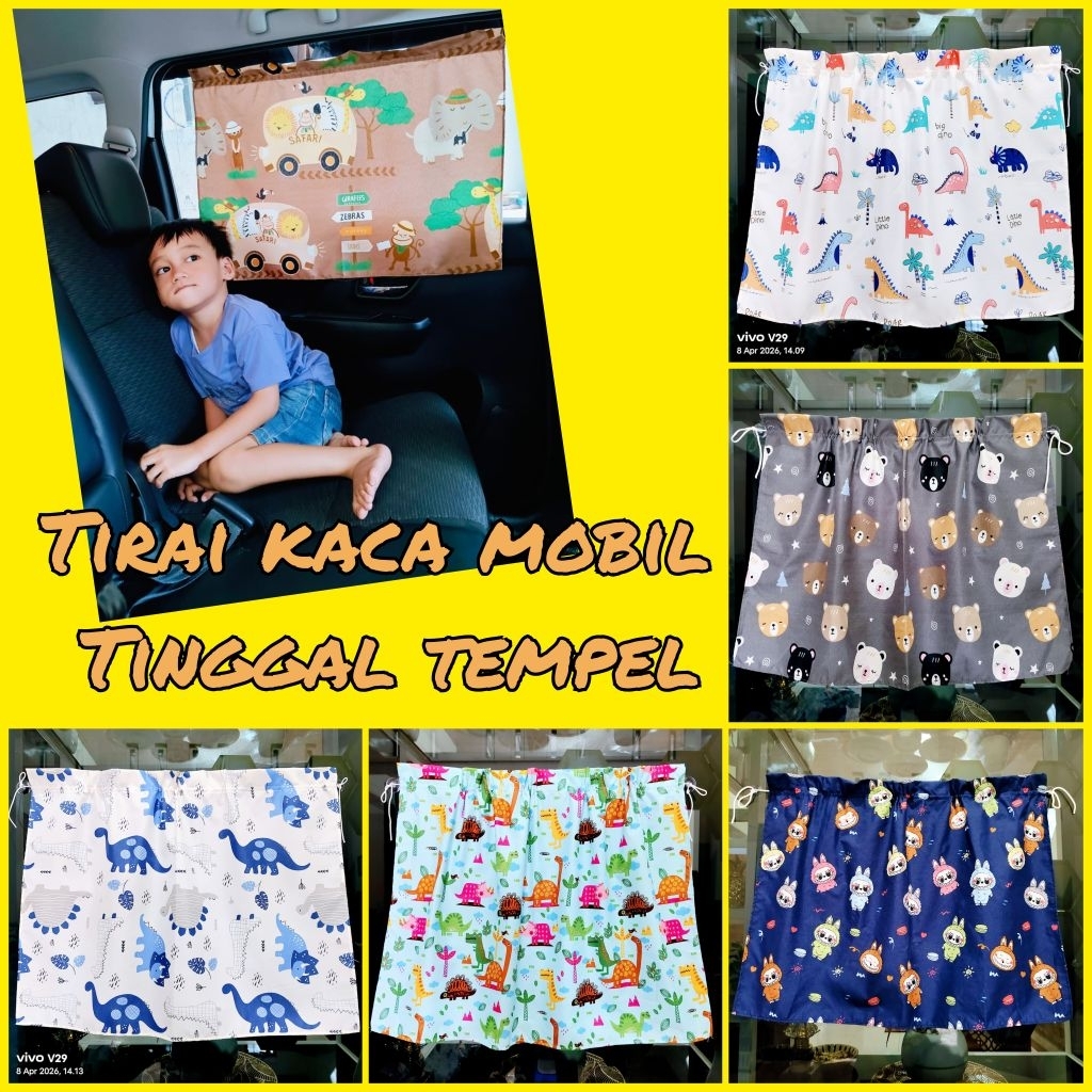 tirai jendela mobil / gorden kaca samping mobil