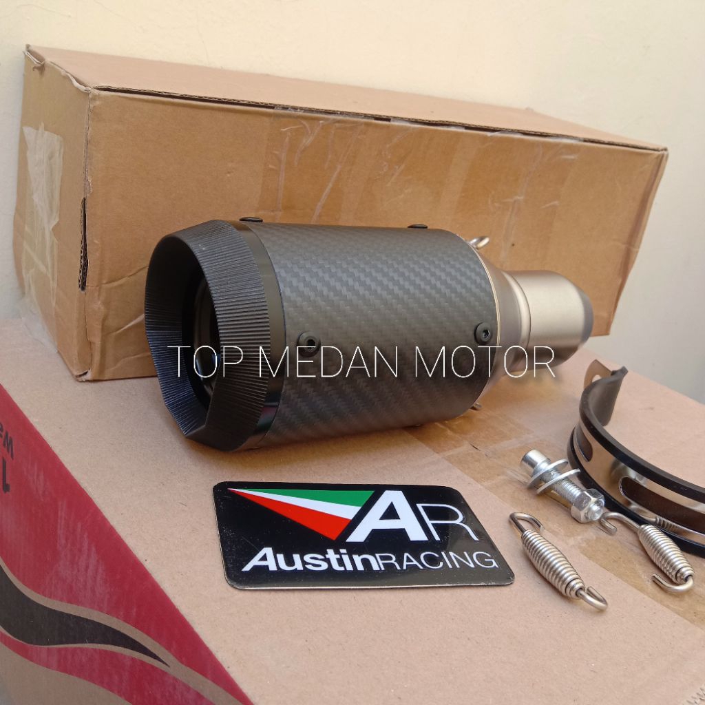 Silincer AUSTIN RACING CARBON knalpot RACING import Taiwan ZX25 NINJA 250 CBR 250 R25 GSX CBR DLL