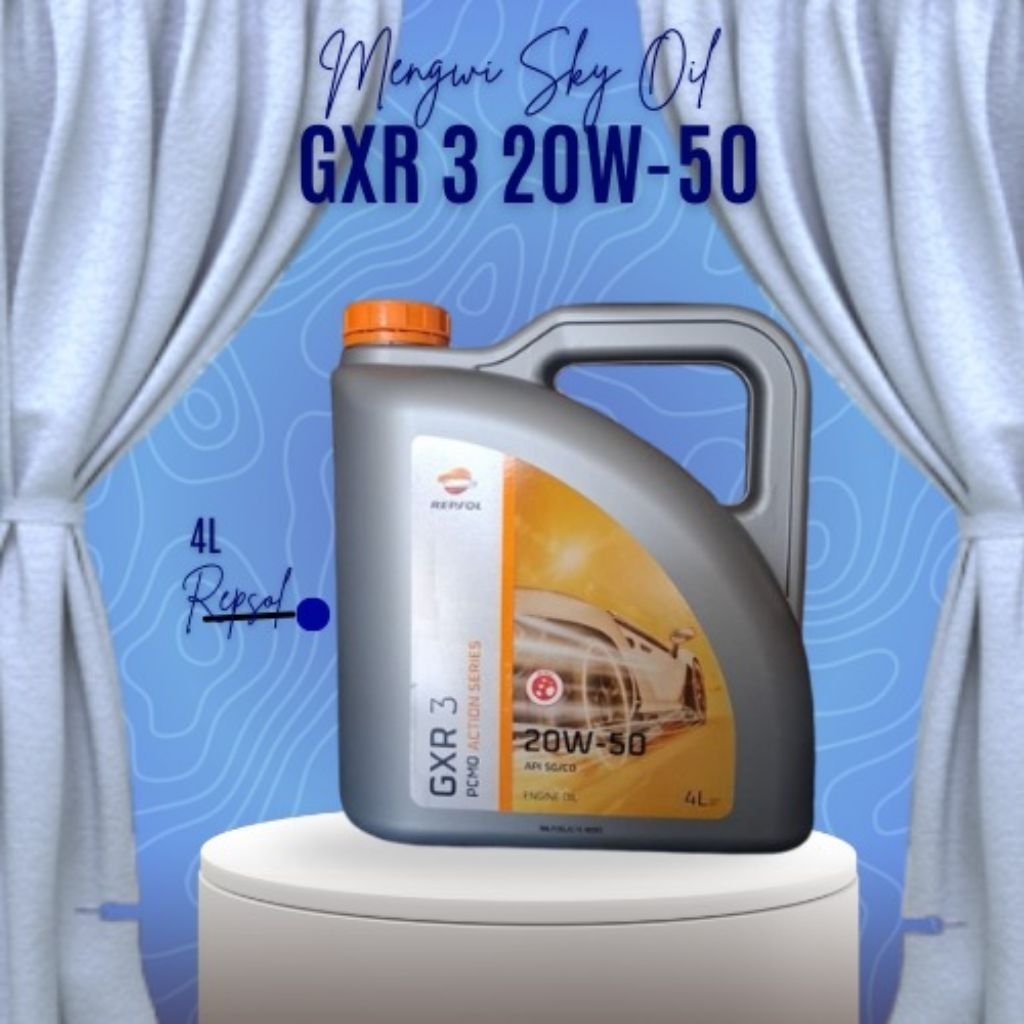 REPSOL GXR 3 20W50, 4 liter