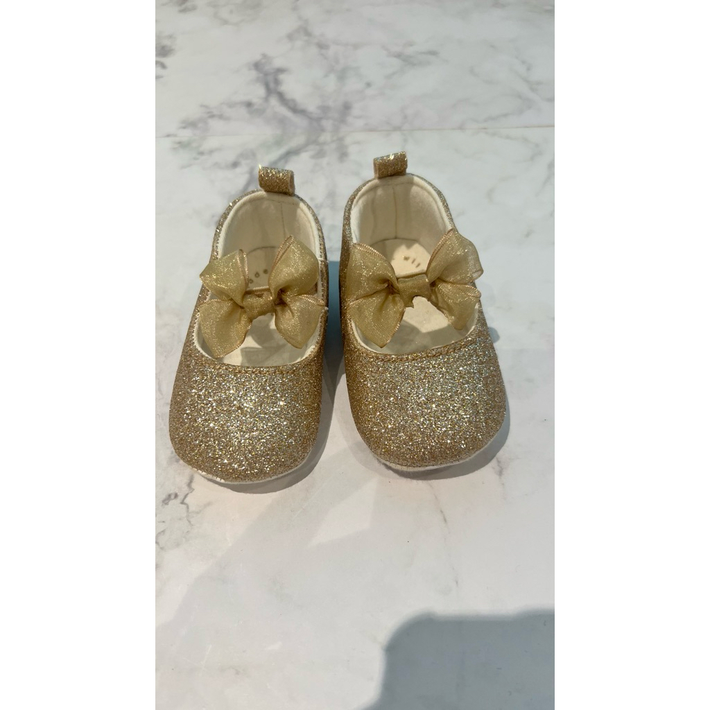 Sepatu bayi Mothercare - Gold Glitter