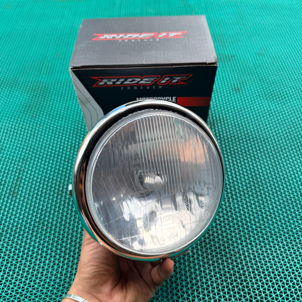 LAMPU REFLEKTOR SET BATOK AUTOPAL 5.75 INCH PESEK SET BATOK CROME IMPORT PRODUK RIDE IT UNIVERSAL CB