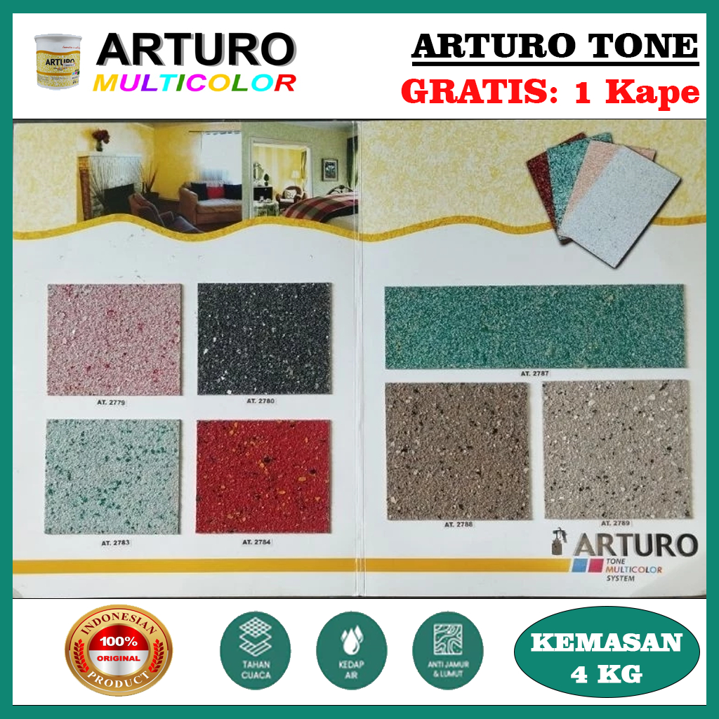 ARTURO Cat Texture Type Arturo Tone 4 KG (GLN) - FREE 1 Kape