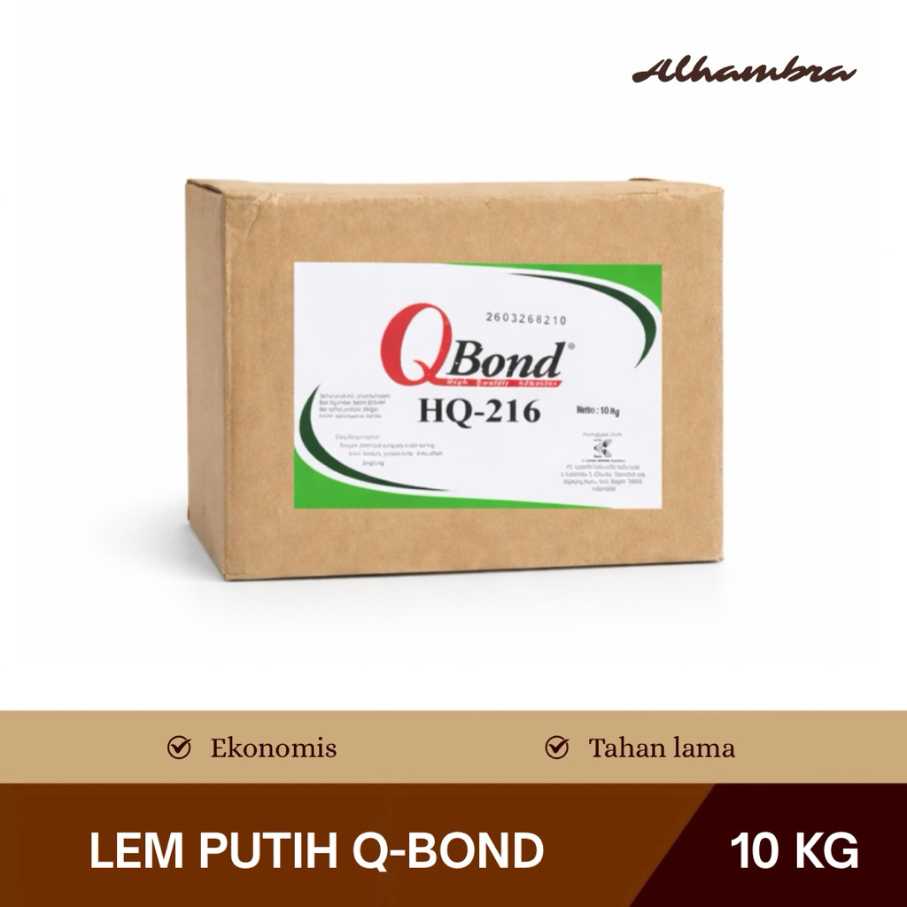 Lem Putih Q Bond Isi 10 Kg , Lem Kayu dan Kertas , Lem Serbaguna