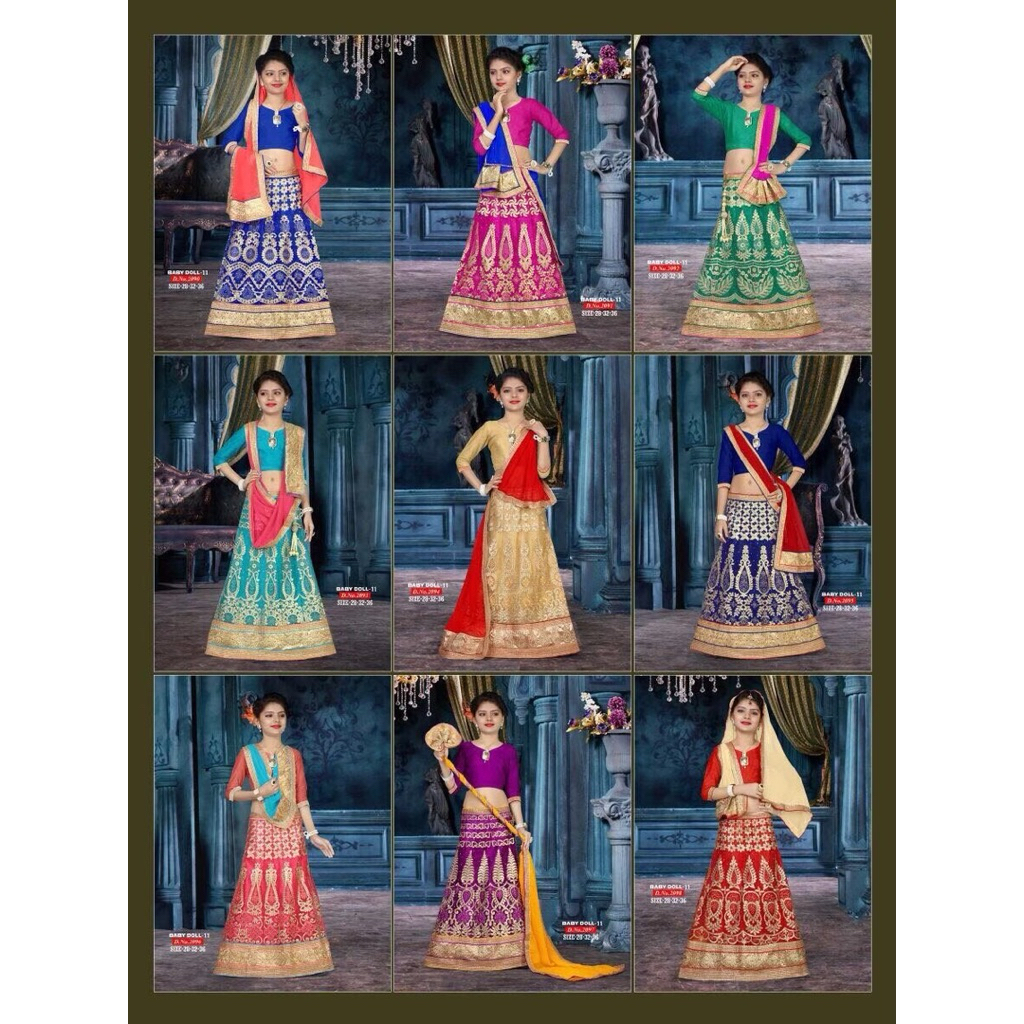 LEHENGGA INDIA ANAK REMAJA| PREMIUM BORDIR INDIA| BAJU INDIA ANAK| KOSTIUM INDIA| SARI INDIA ANAK| L