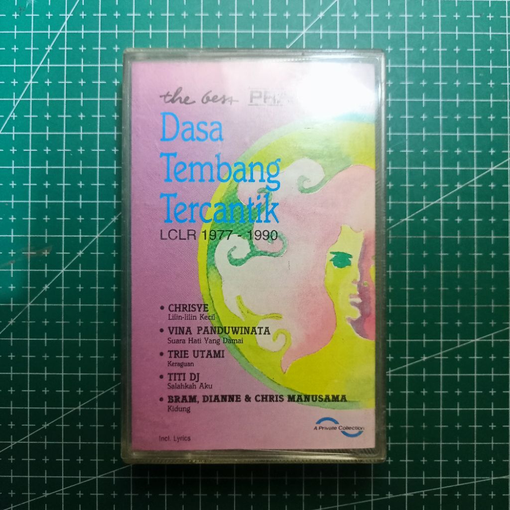 Kaset Various Artist - The Best Dasa Tembang Tercantik LCLR 1977-1990 (Chrisye, Vina Panduwinata, Dh