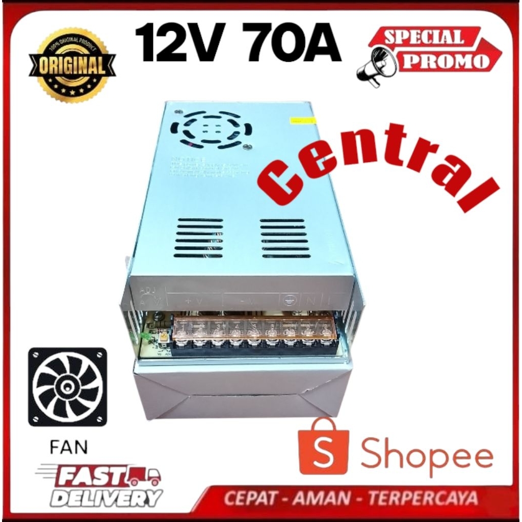 Power Supply 12V 70A HIGH Power Supply 12 Volt 70 Amper Murni 70a 70 a berkualitas
