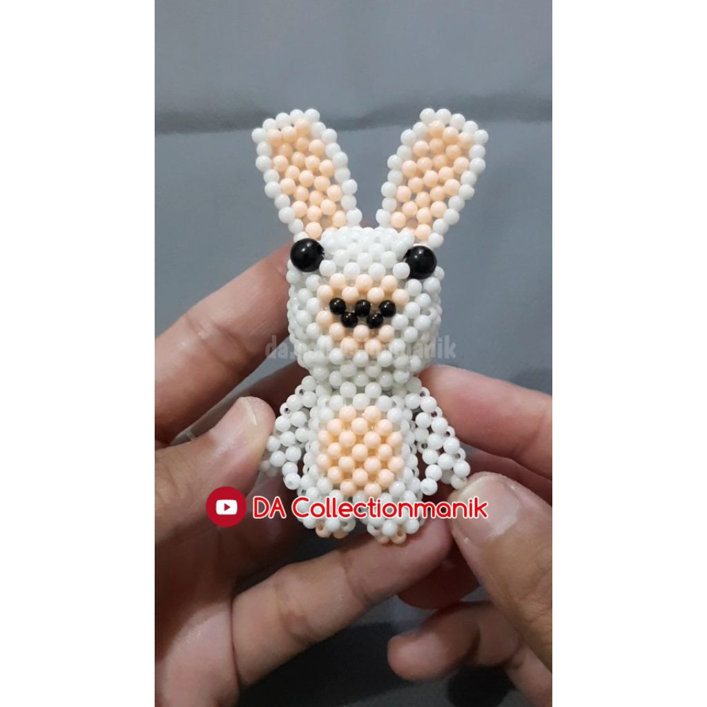 Boneka Manik Manik Rabbids 3D Beads