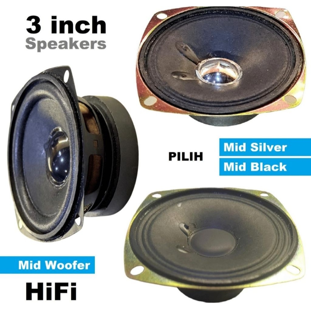 speaker mid woofer 3 inch lriginal