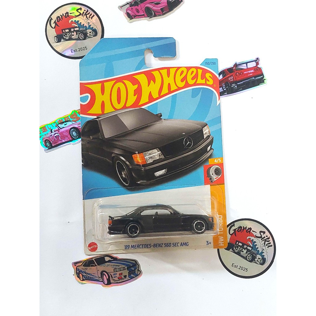 HOT WHEELS MERCEDES BENZ 560 SEC AMG HITAM