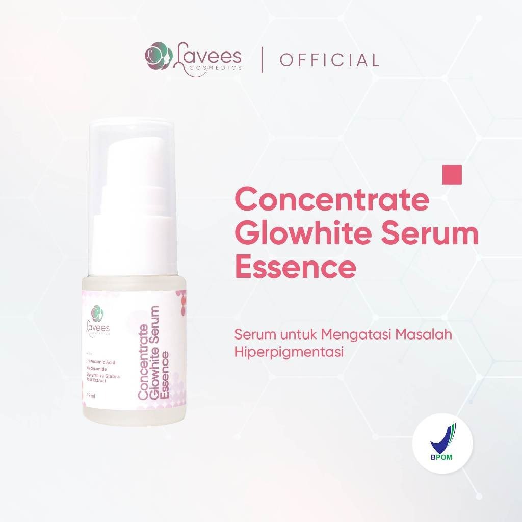 (ORIGINAL) Lavees Cosmedics Concentrate Glowhite Serum Essence | Serum Flek & Melasma dengan Tranexa