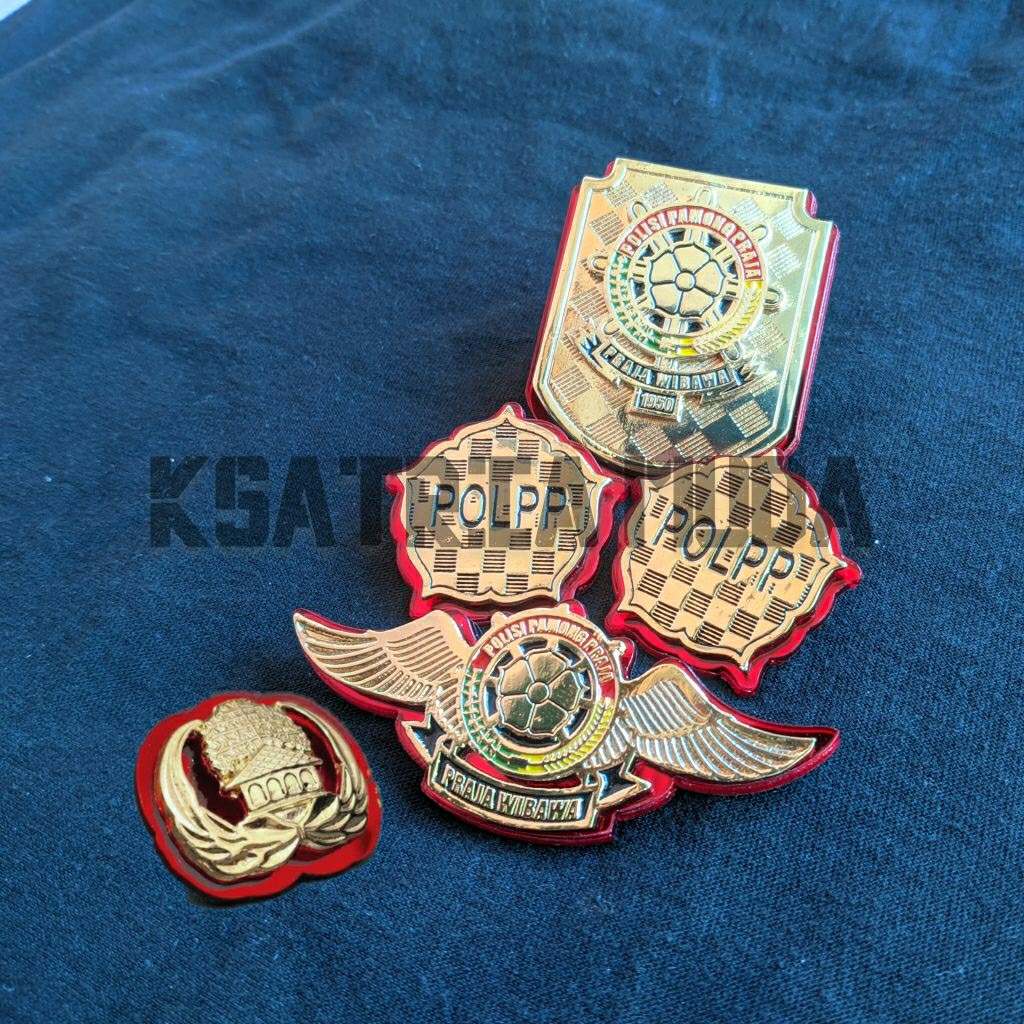 PIN ATRIBUT SATPOL PP / KW SATPOL PP / MONOGRAM SATPOL PP / KORPRI LUXURY / WING SATPOL PP TERBARU E