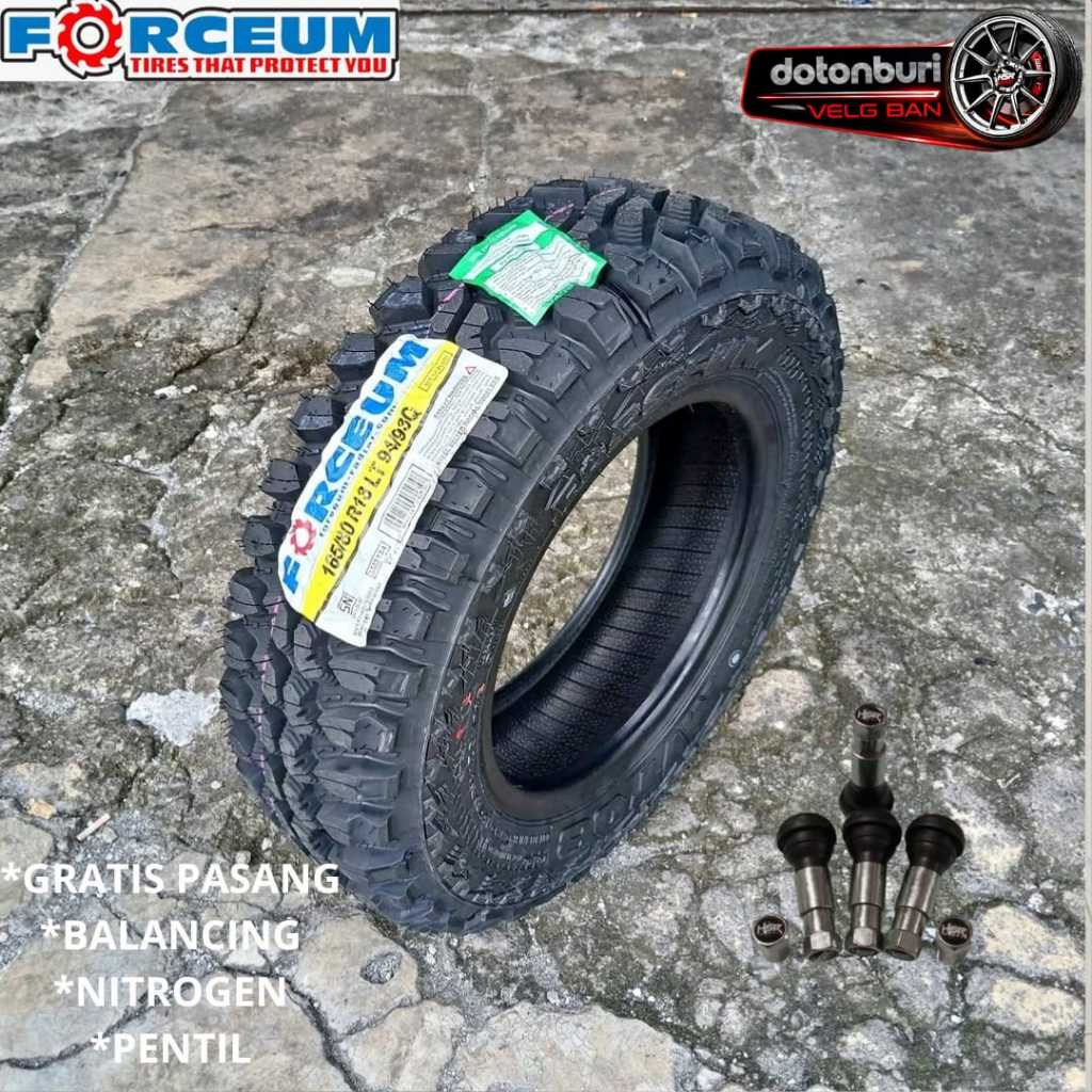 BAN MOBIL CANGKUL FORCEUM MT08 R13 KHUSUS MUATAN BUAT MOBIL CARRY L300 GRANDMAX DLL 165 80 r13