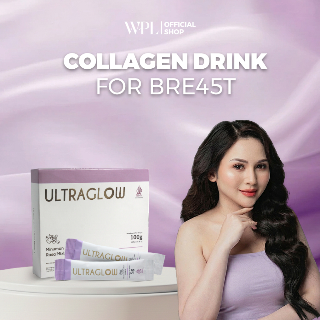 WPL UltraGlow Collagen Drink for Breast | Minuman Serbuk  Untuk Membantu Mencerahkan  Dan Mengencang