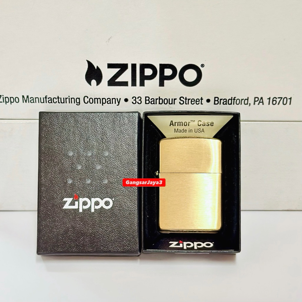 korek zippo original USA 168 brass armor heavy