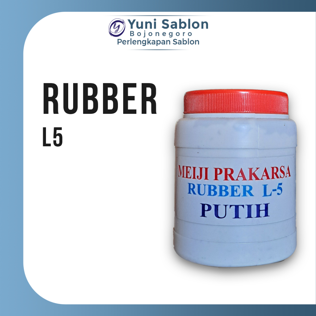 Rubber L5 Putih 500gr | Tinta Sablon Putih, Hasil Cukup Pekat & Cocok untuk Pemula