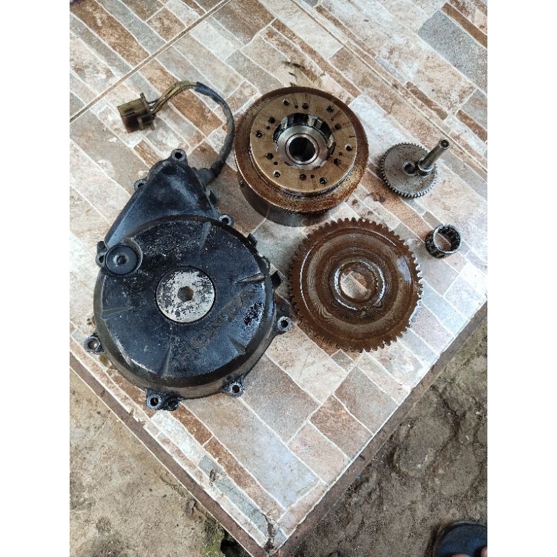 bak kiri block magnet lengkap magnet spul gigi stater lengkap honda verza 150 pnp crf copotan motor