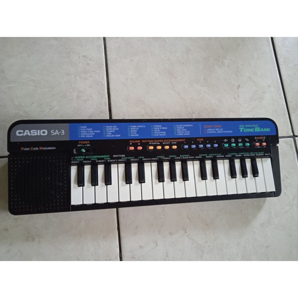 piano casio sa3 Japan bekas normal