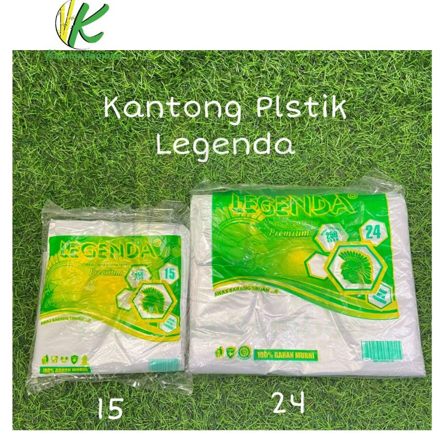 Kantong Plastik/Kantong HD/Kantong Kresek/Legenda Hijau 250gram