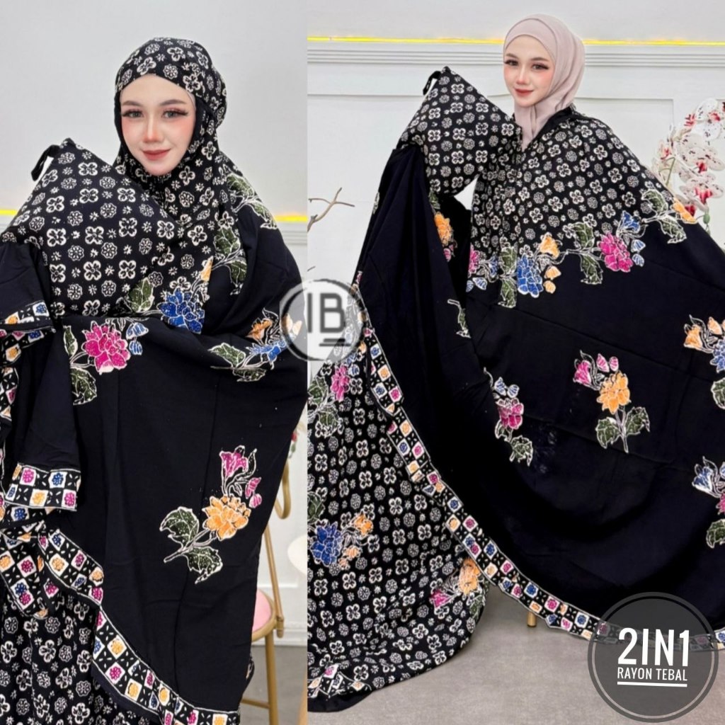 Mukena Rayon Premium Adem Nyaman dipakai Mukena Batik Cap