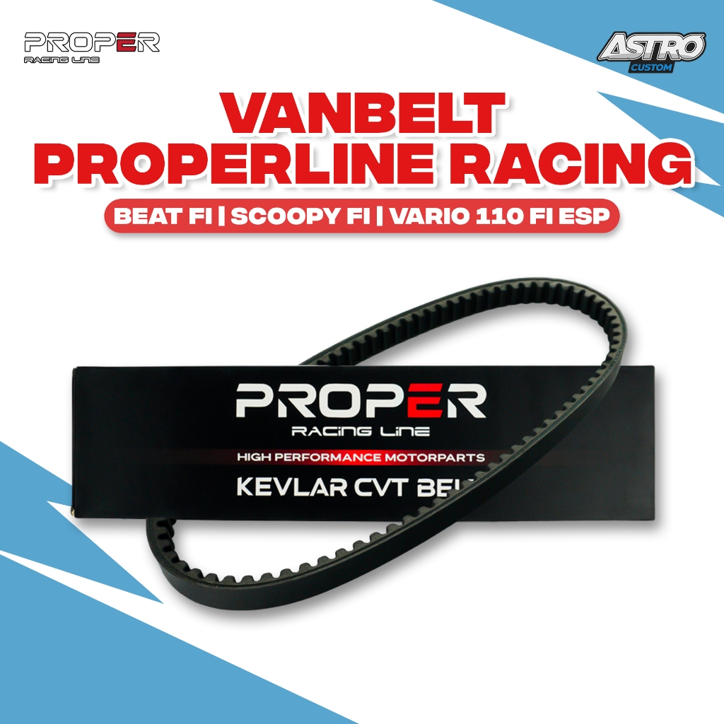 Vanbelt Proper Racing Beat Fi Deluxe Street Scoopy Genio Vario 125 Bohlam Karbu Vbelt Racing Racing