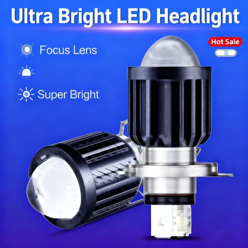Lampu LED H4 Laser Gun 20W - Putih Kuning, Super Terang untuk Mobil dan Motor