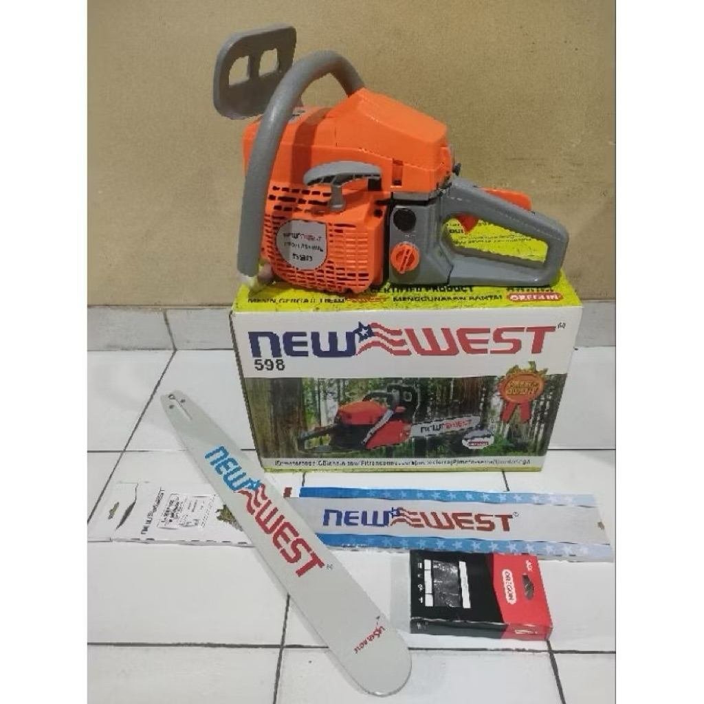 SENSO NEW WEST 598 Chainsaw Bar Laser 22" Inchi Chainsaw New West 598