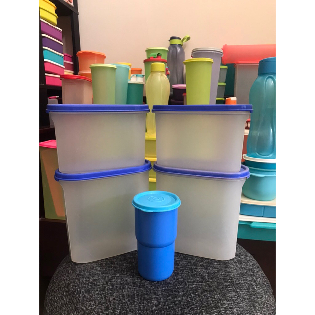 Sepaket tupperware Toples Bahan Plastik Kedap Udara Tupperware Promo