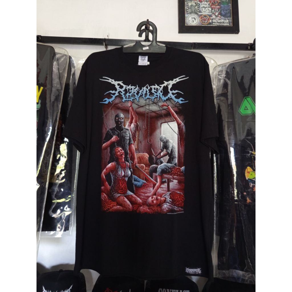 KAOS BAND REVILED SIZE XL ORI EXTREME METAL PROD