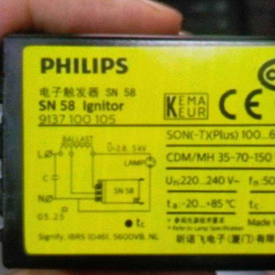 ignitor Philips sn58 Philips / ignitor lampu Philips sn 58