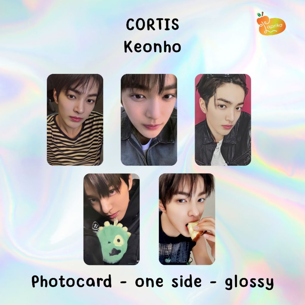 CORTIS KEONHO PHOTOCARD PC KPOP SATU SISI GLOSSY
