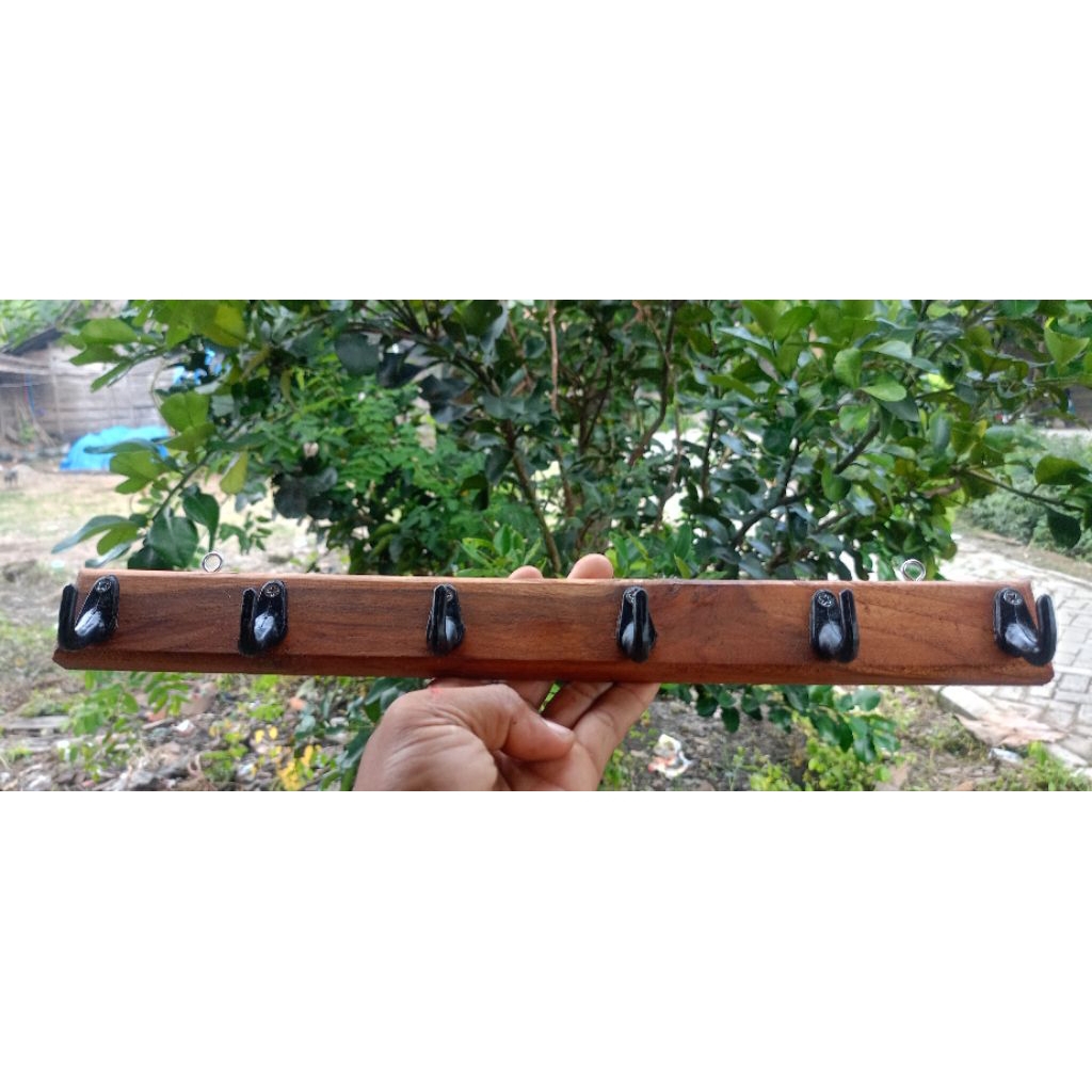 kapstok kayu jati gantungan baju gantungan kayu jati