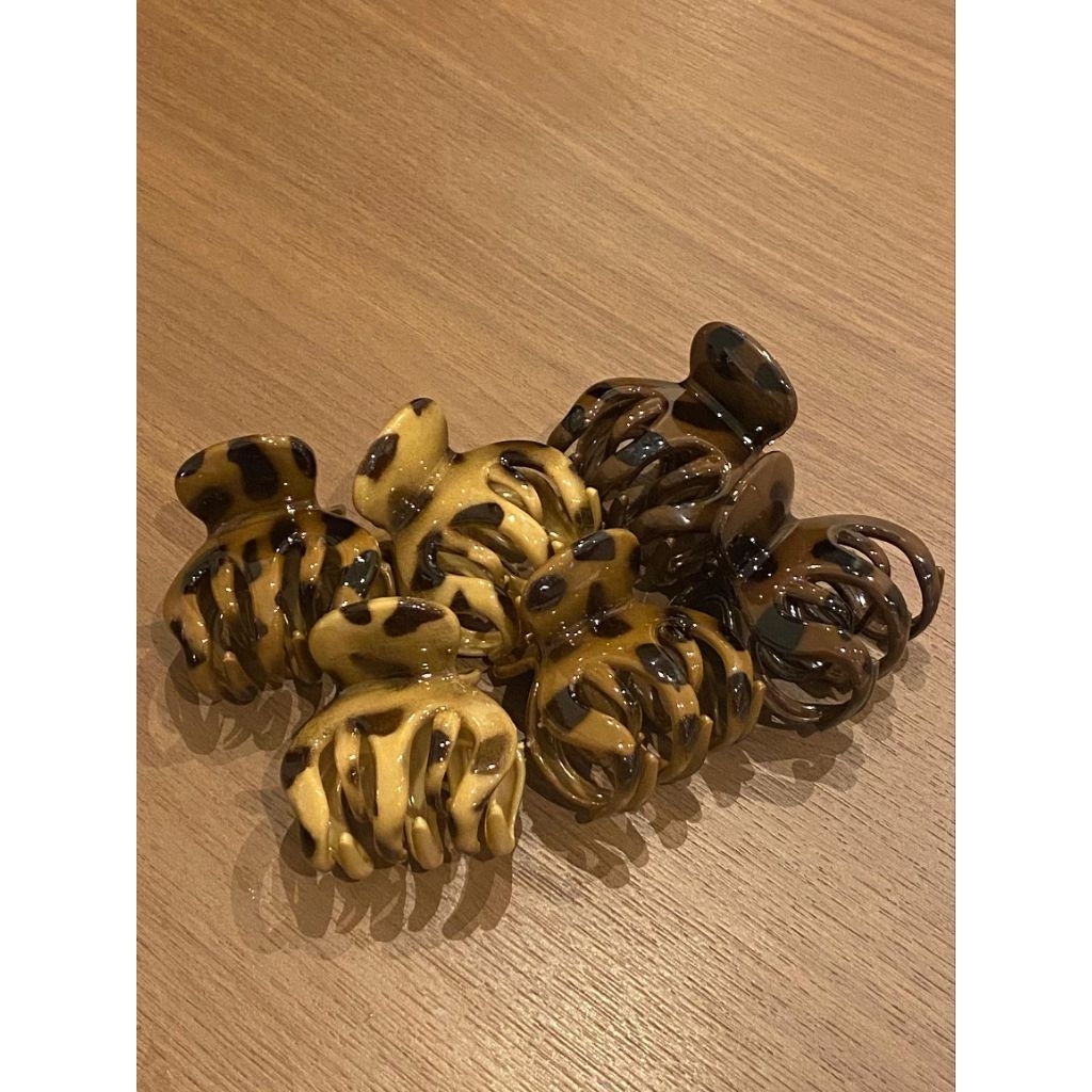 JEDAI JEPIT RAMBUT GLOSSY MOTIF MACAN | MOTIF LEOPARD LUCU