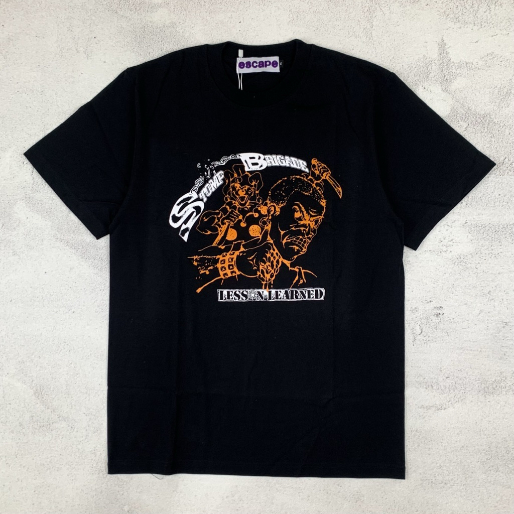 STOMP BRIGADE - LESSON LEARNED BLACK | Tshirt Kaos Band Original Official Merchandise