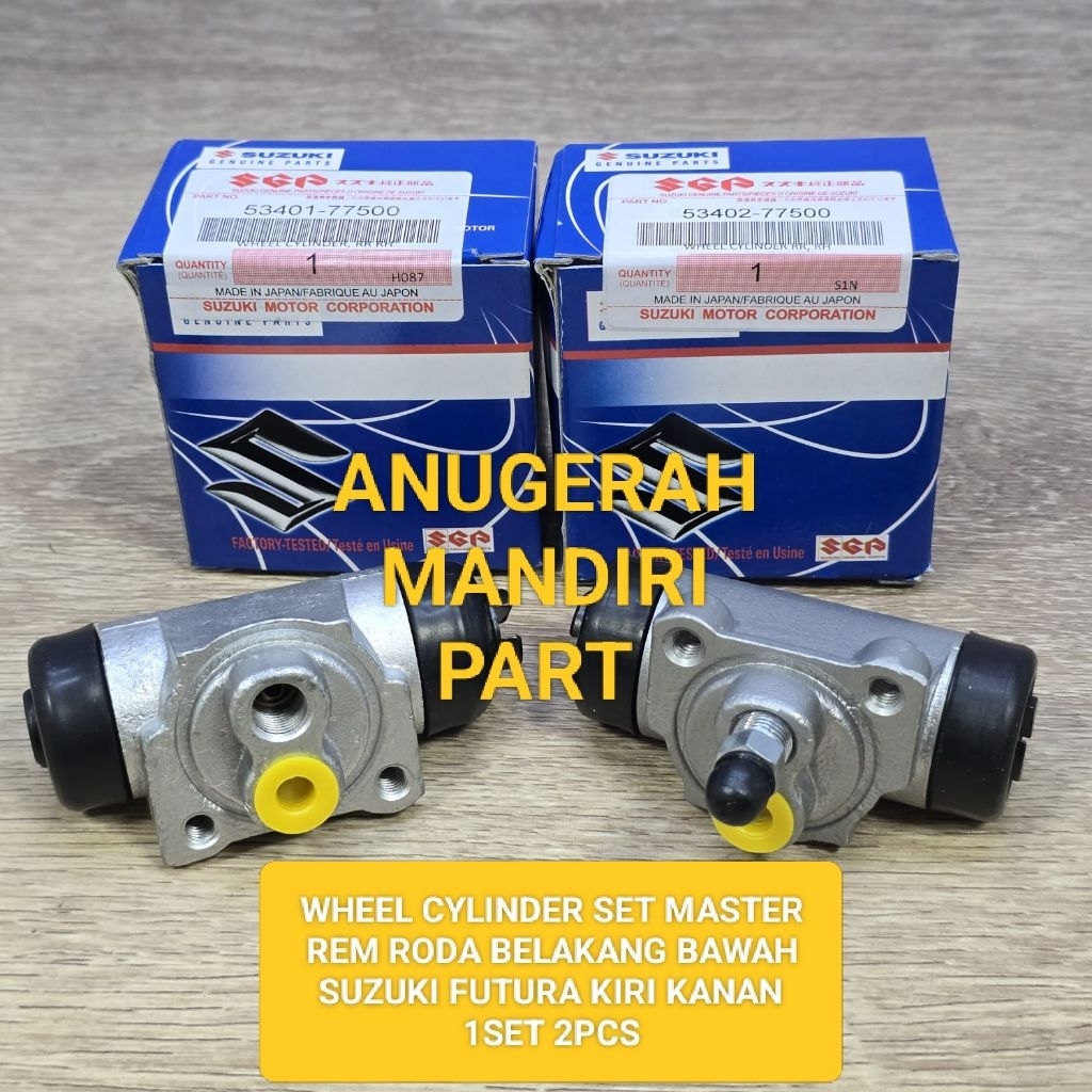 WHEEL CYLINDER SET MASTER REM RODA BELAKANG BAWAH SUZUKI FUTURA KIRI KANAN 1SET 2PCS ORI OEM